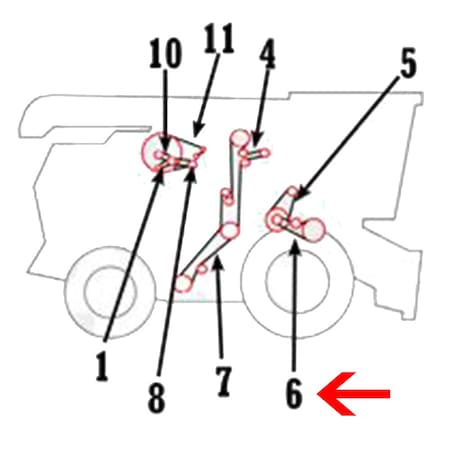 Aftermarket H118618 Slow Speed Cylinder Drive Belt Fits John Deere 9500 9600 9500SH COB40-0678